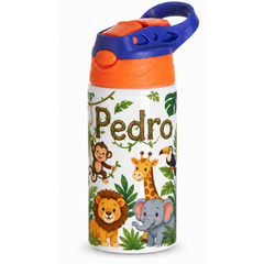Botella Infantil con Boquilla de silicona Personalizable - Resistente, Ergonómica y Duradera