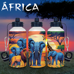 Botella Infantil con doble tapón 600 ml - Acero inoxidable