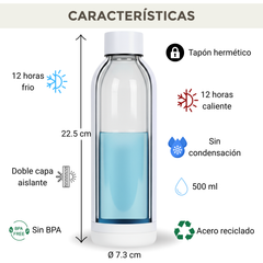 Botella Térmica Personalizable Wit 500 ml – Elegancia y Funcionalidad en Cada Detalle