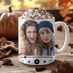 Taza Personalizada Spotify con QR 330 ml - Cerámica AAA