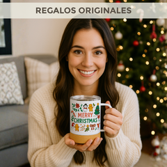 Taza Térmica Personalizada De Acero Con Tapa Y Base De Corcho 330 ml