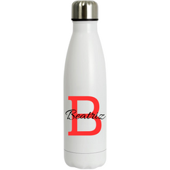 Botella Térmica con nombre e inicial 500 ml - Diseño elegante, resistente y acabado profesional