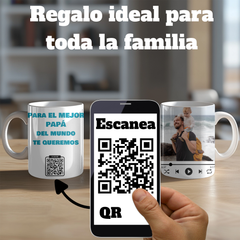 Taza Personalizada Spotify con QR 330 ml - Cerámica AAA