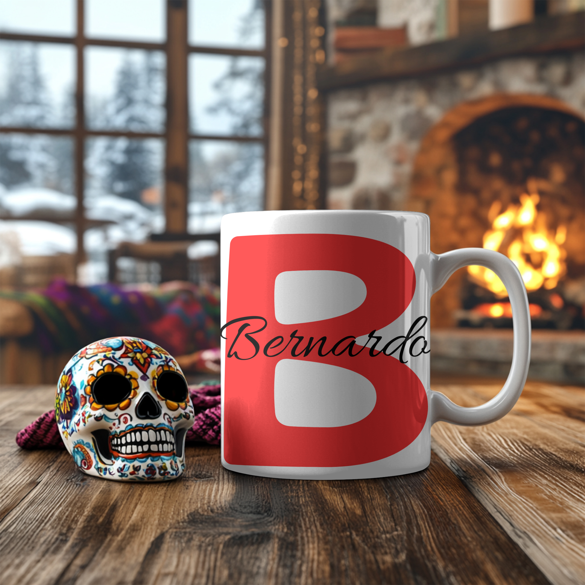 Taza Personalizada 330 ml -  Con Nombre e Inicial
