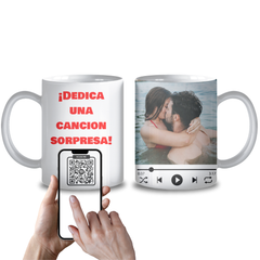 Taza Personalizada Spotify con QR 330 ml - Cerámica AAA