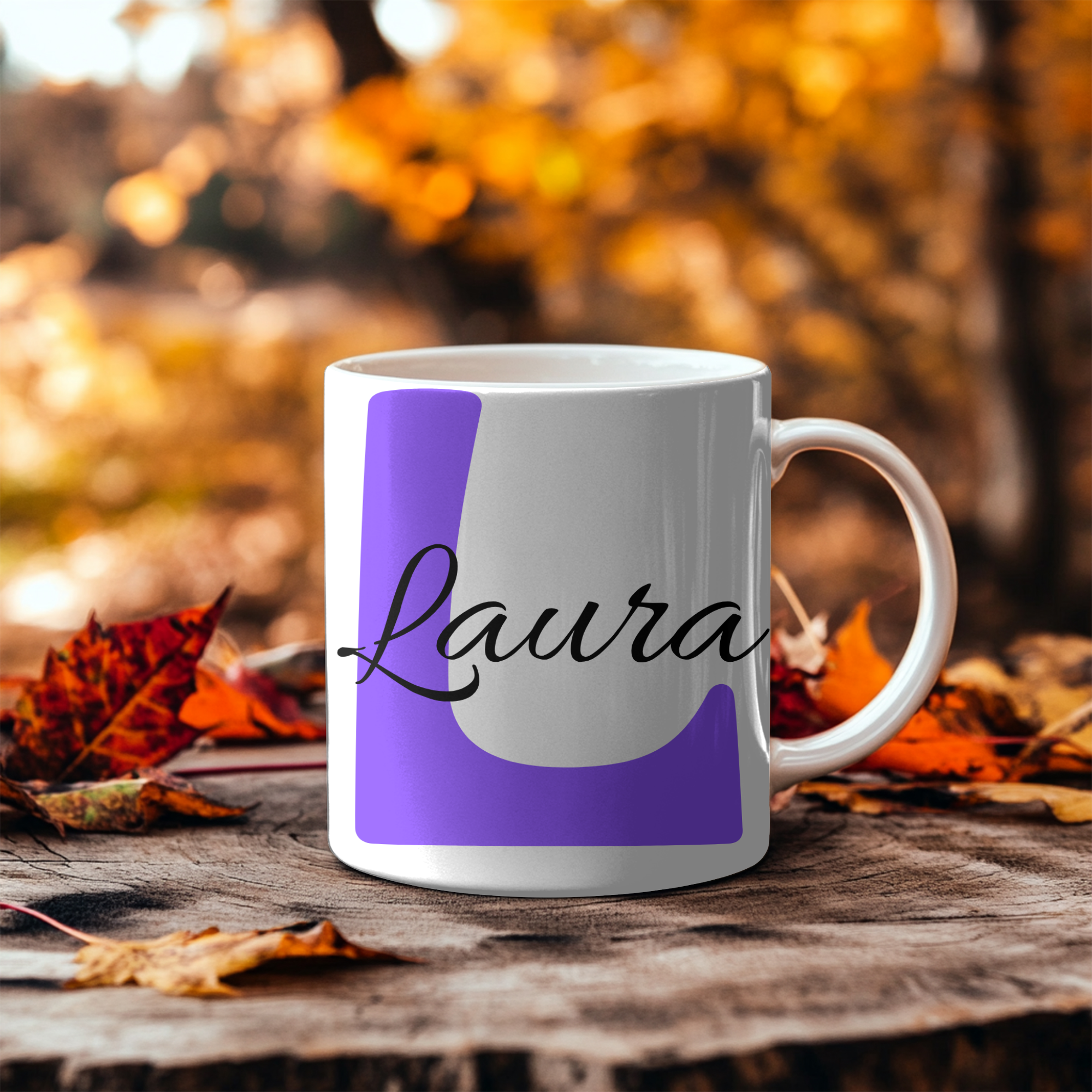 Taza Personalizada 330 ml -  Con Nombre e Inicial
