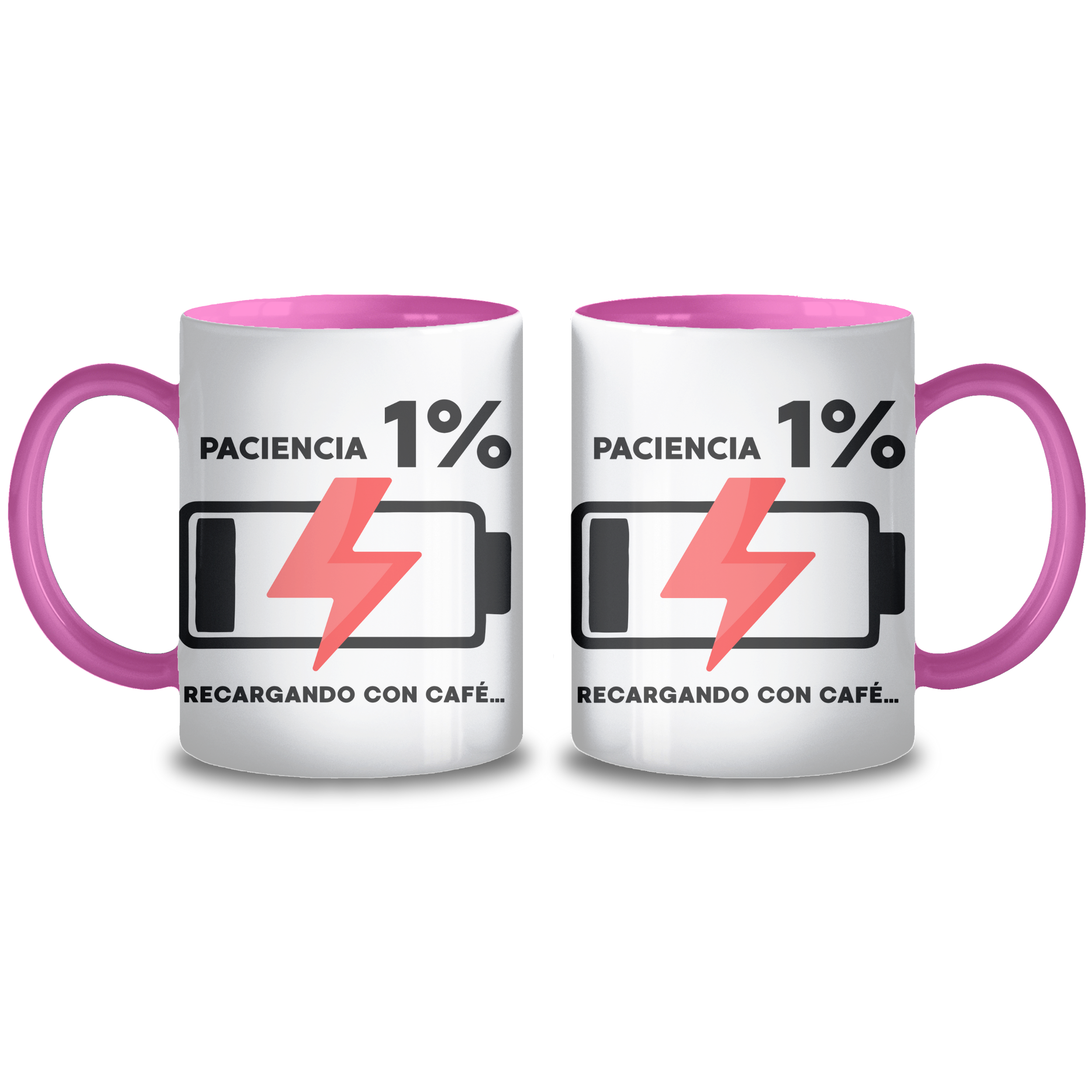 Taza cerámica cargando paciencia - 330 ml