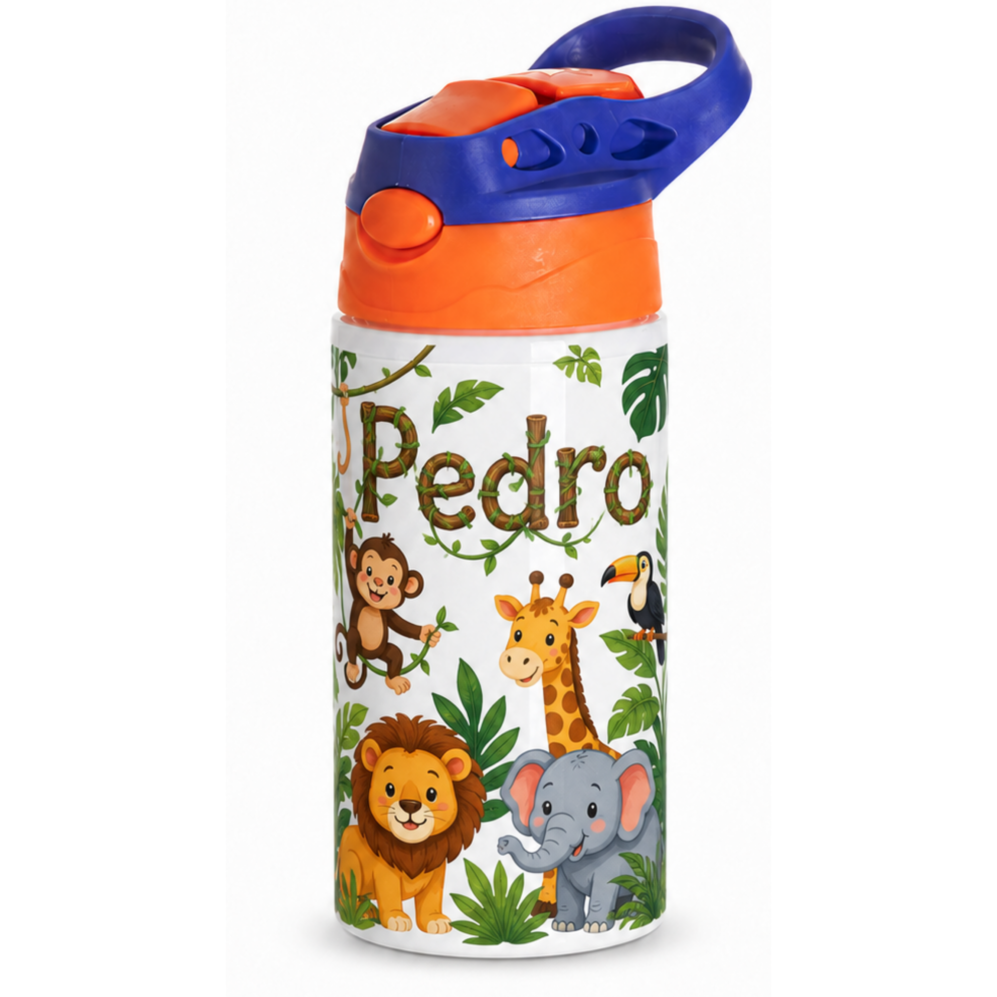 Botella Infantil con Boquilla de silicona Personalizable - Resistente, Ergonómica y Duradera