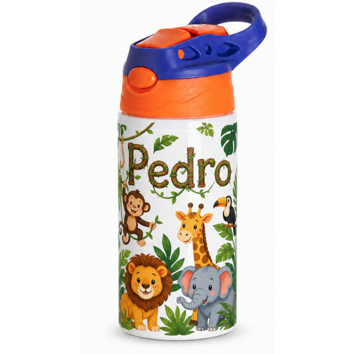 Botella Infantil con Boquilla de silicona Personalizable - Resistente, Ergonómica y Duradera