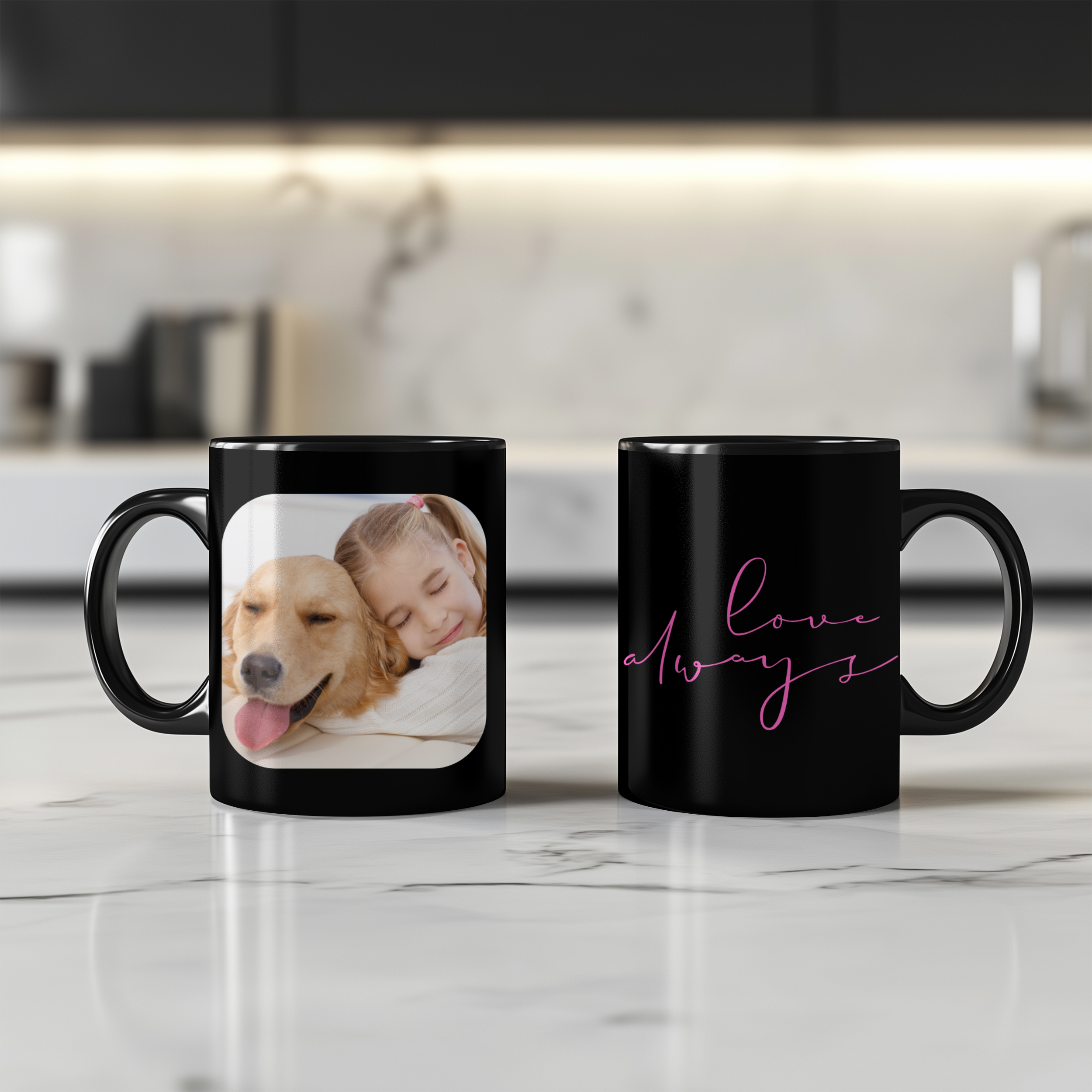 Taza Personalizada Negra 330 ml -Cerámica AAA