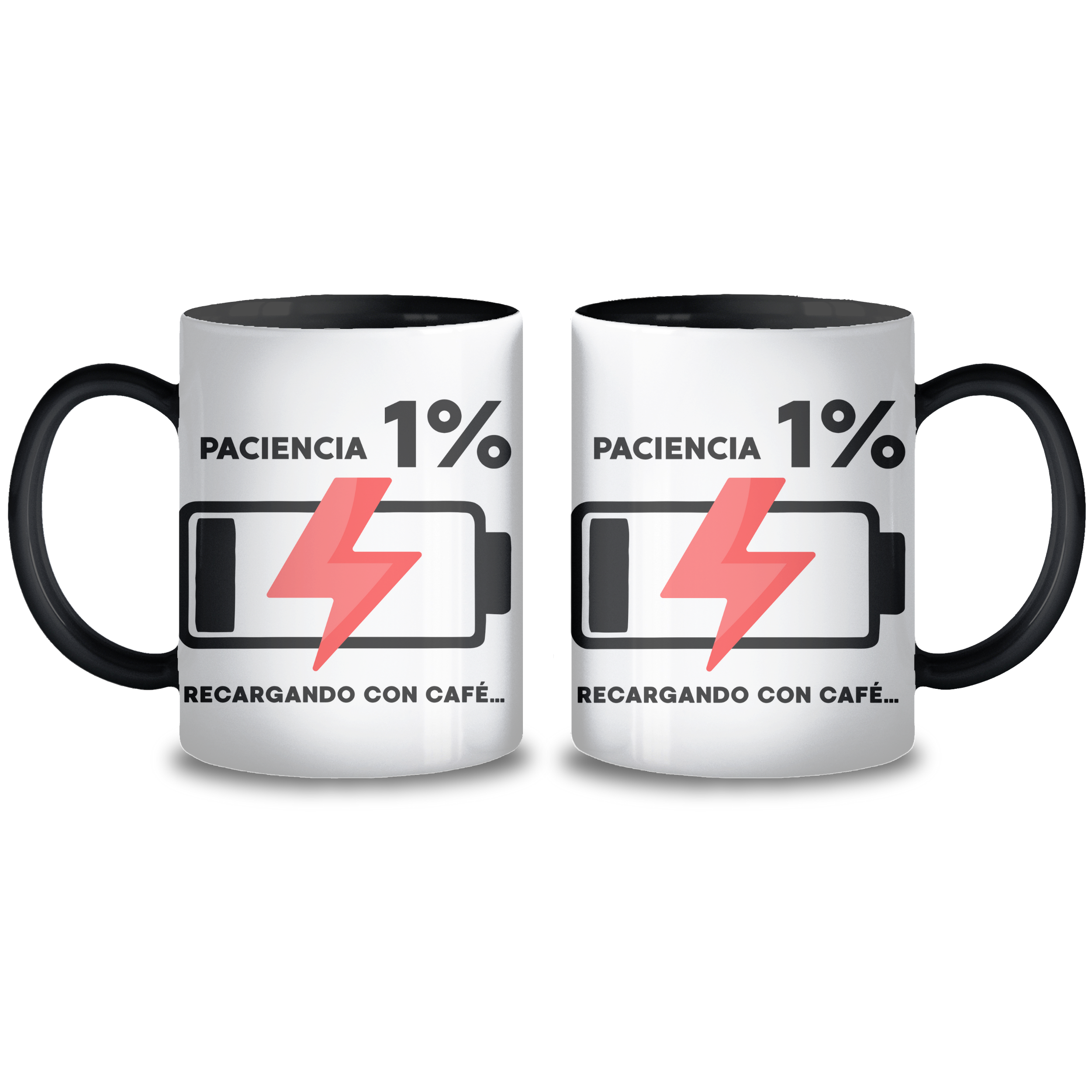Taza cerámica cargando paciencia - 330 ml