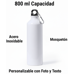 Botella Personalizada 800 ml - No te faltara hidratación