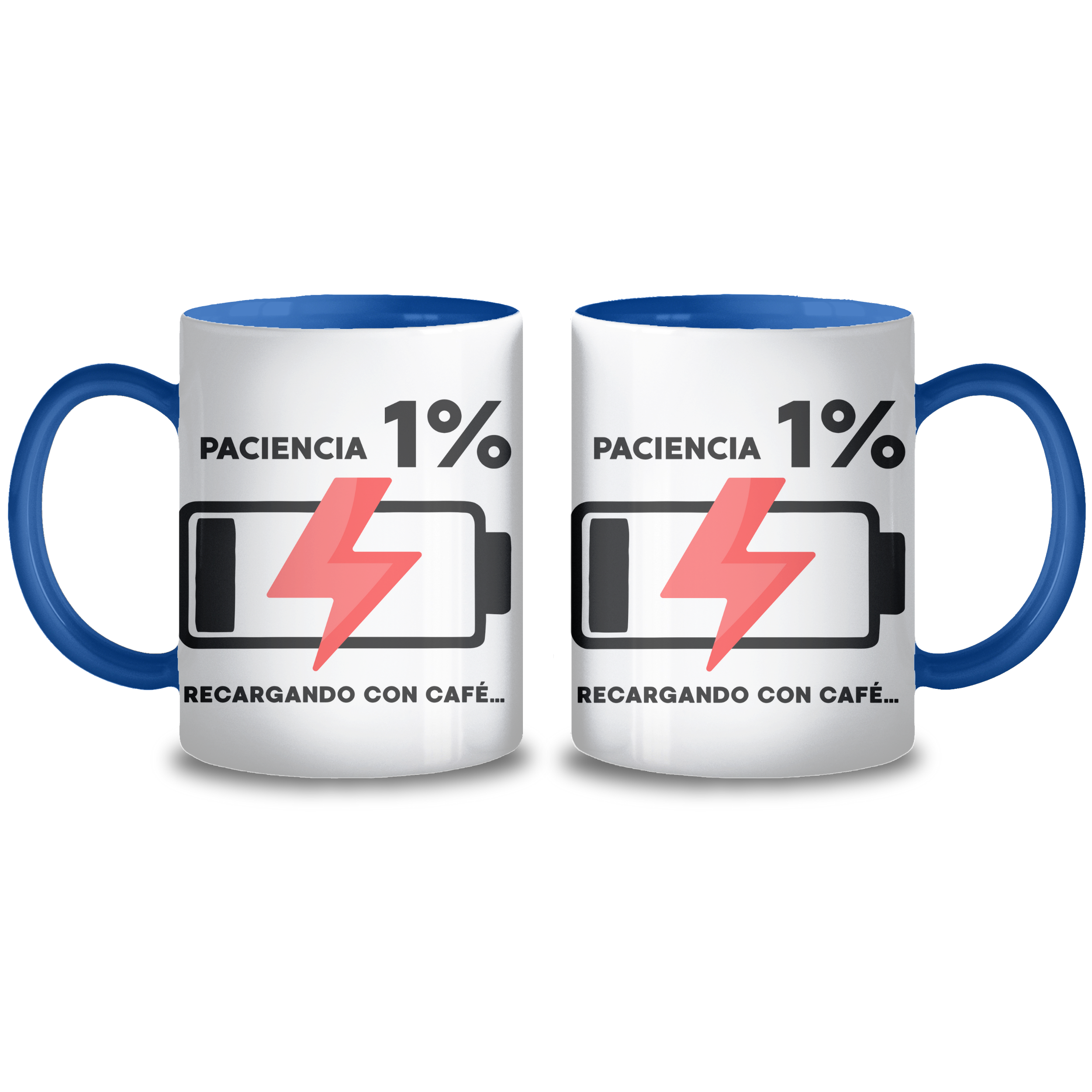 Taza cerámica cargando paciencia - 330 ml