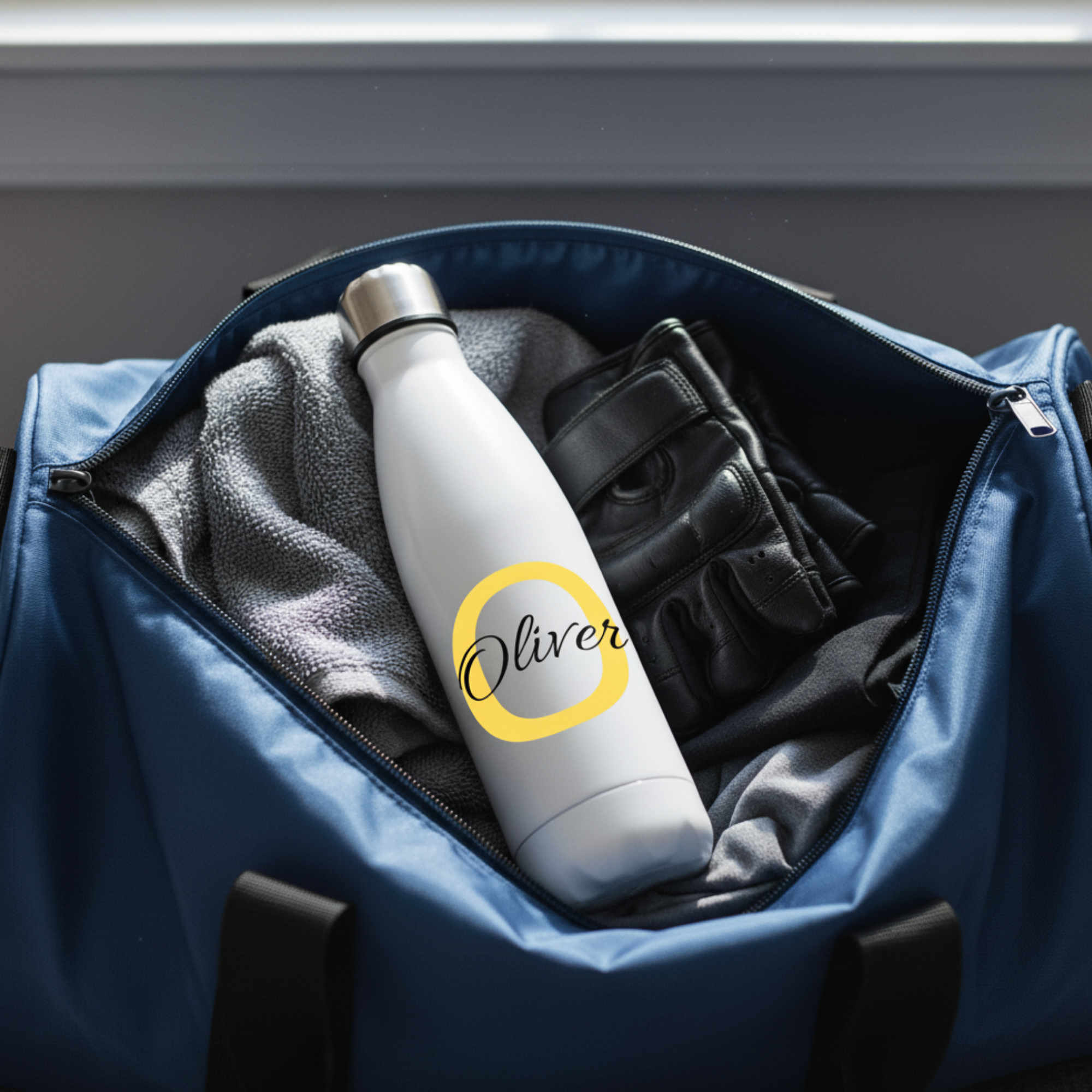 Botella Térmica con nombre e inicial 500 ml - Diseño elegante, resistente y acabado profesional