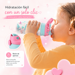 Botella Infantil para niña con Boquilla de silicona Personalizable - Resistente, Ergonómica y Duradera (Copia)