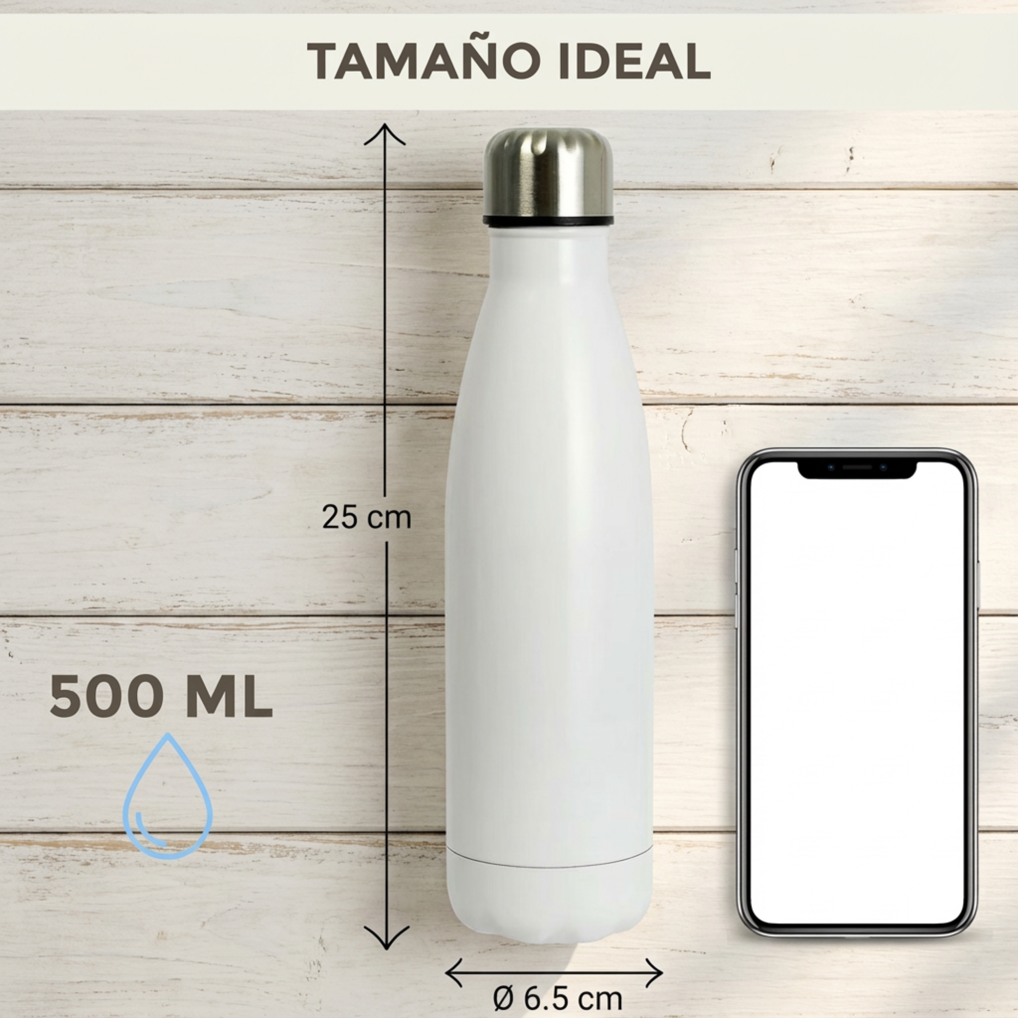 Botella Térmica Personalizada Seven 500ml - Estilo, Resistencia y Personalización Premium