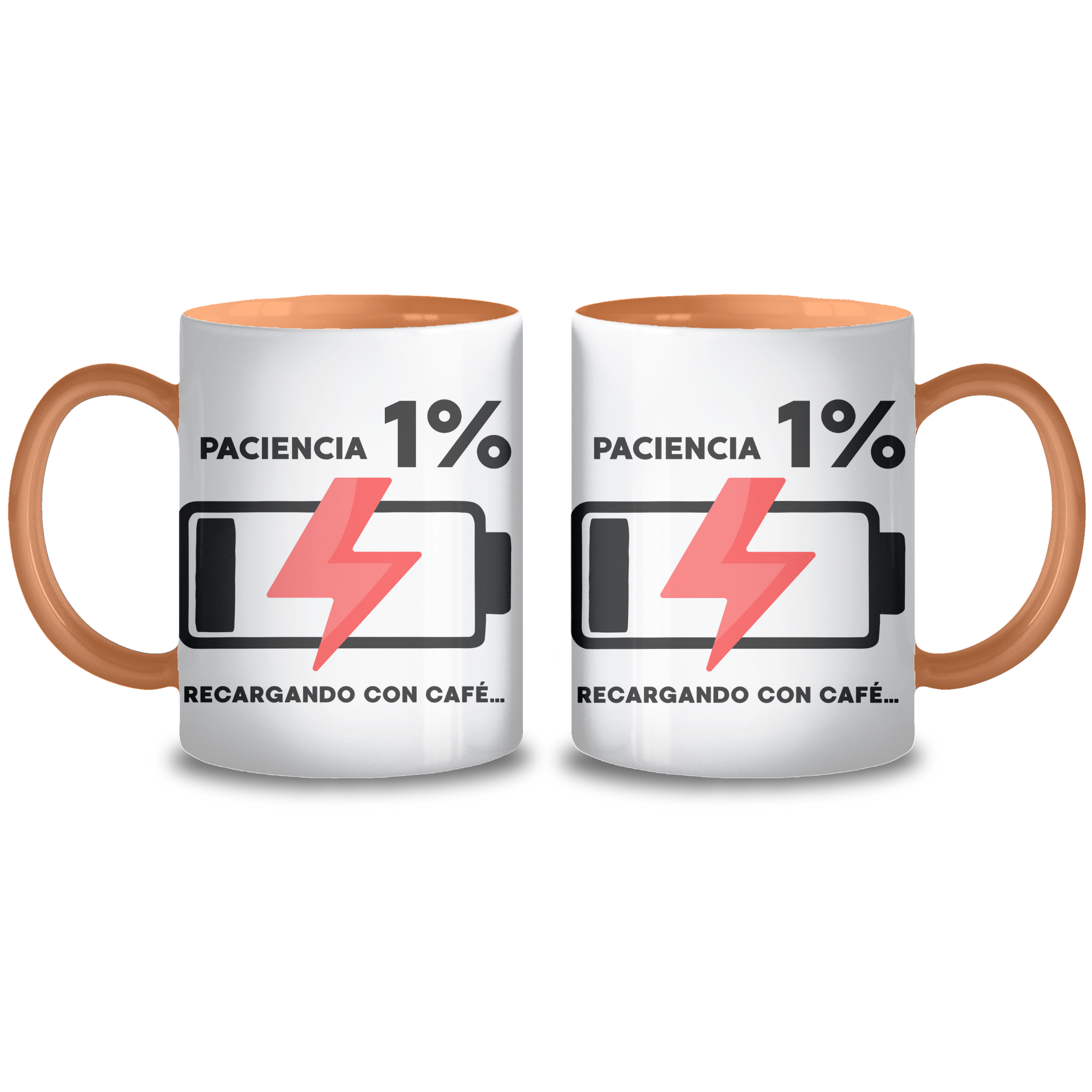 Taza cerámica cargando paciencia - 330 ml
