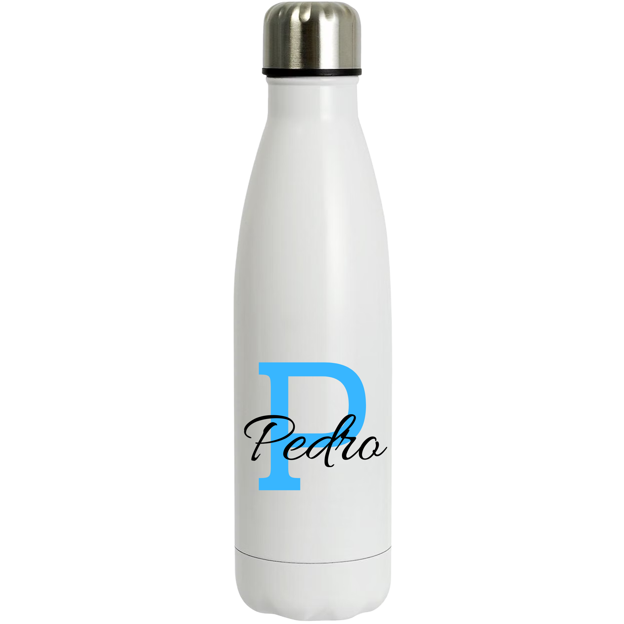 Botella Térmica con nombre e inicial 500 ml - Diseño elegante, resistente y acabado profesional