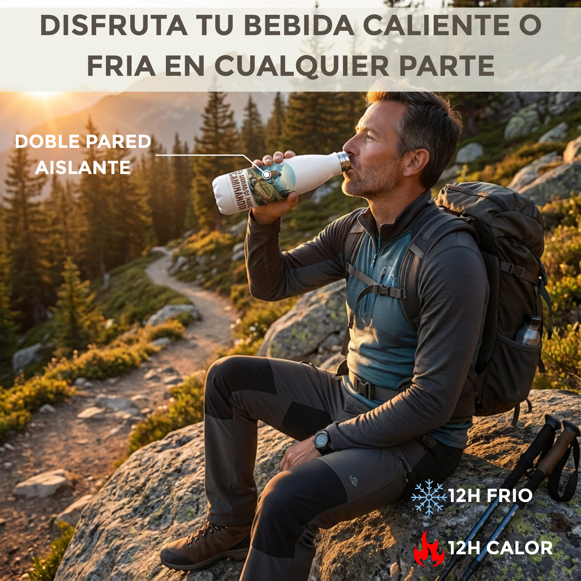 Botella Térmica Personalizada Iceberg 500ml - Estilo, Resistencia y Personalización Premium (Copia)
