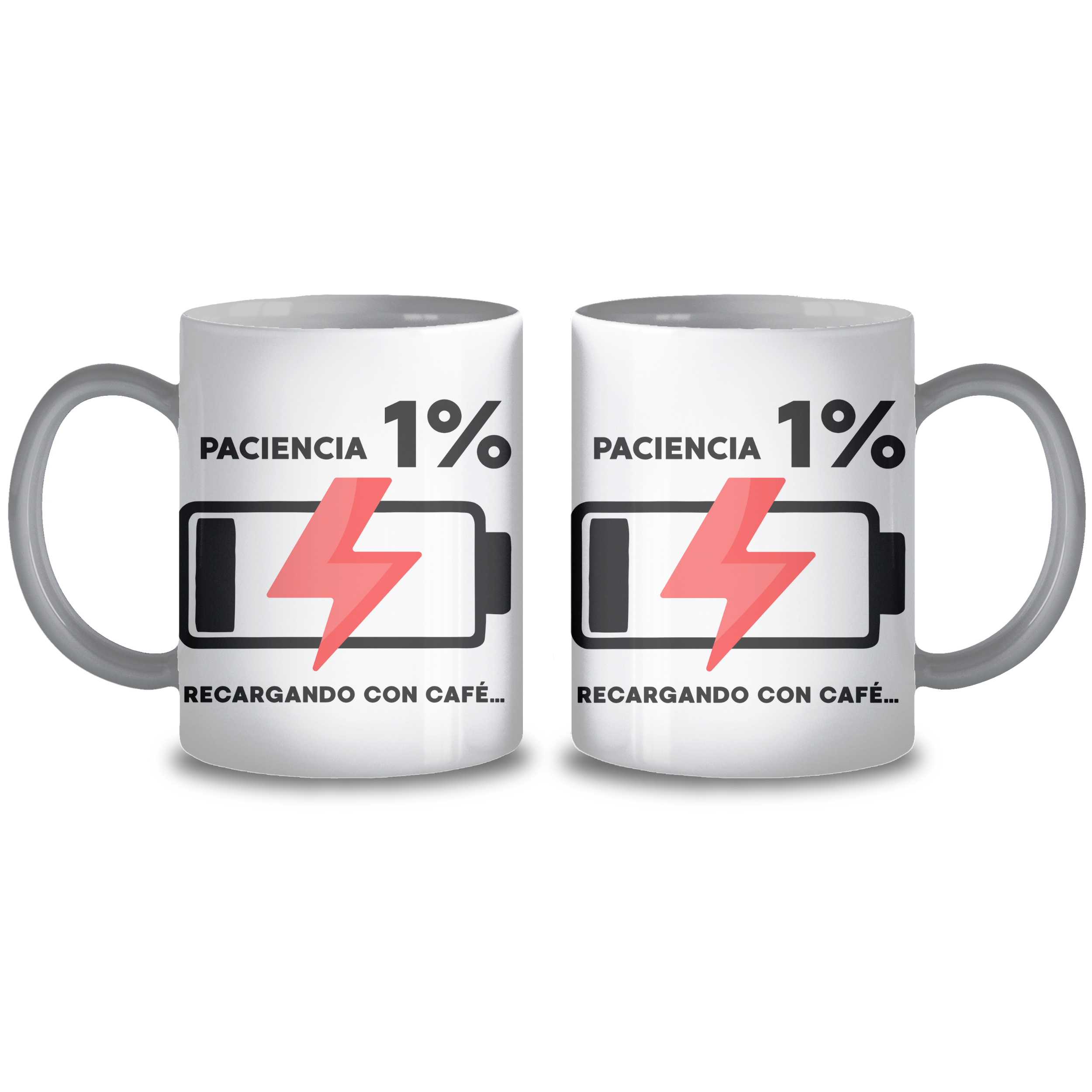 Taza cerámica cargando paciencia - 330 ml
