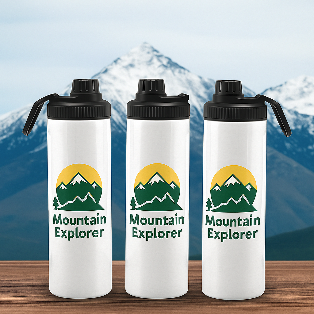 Bidón con asa personalizable  800 ml - Aluminio