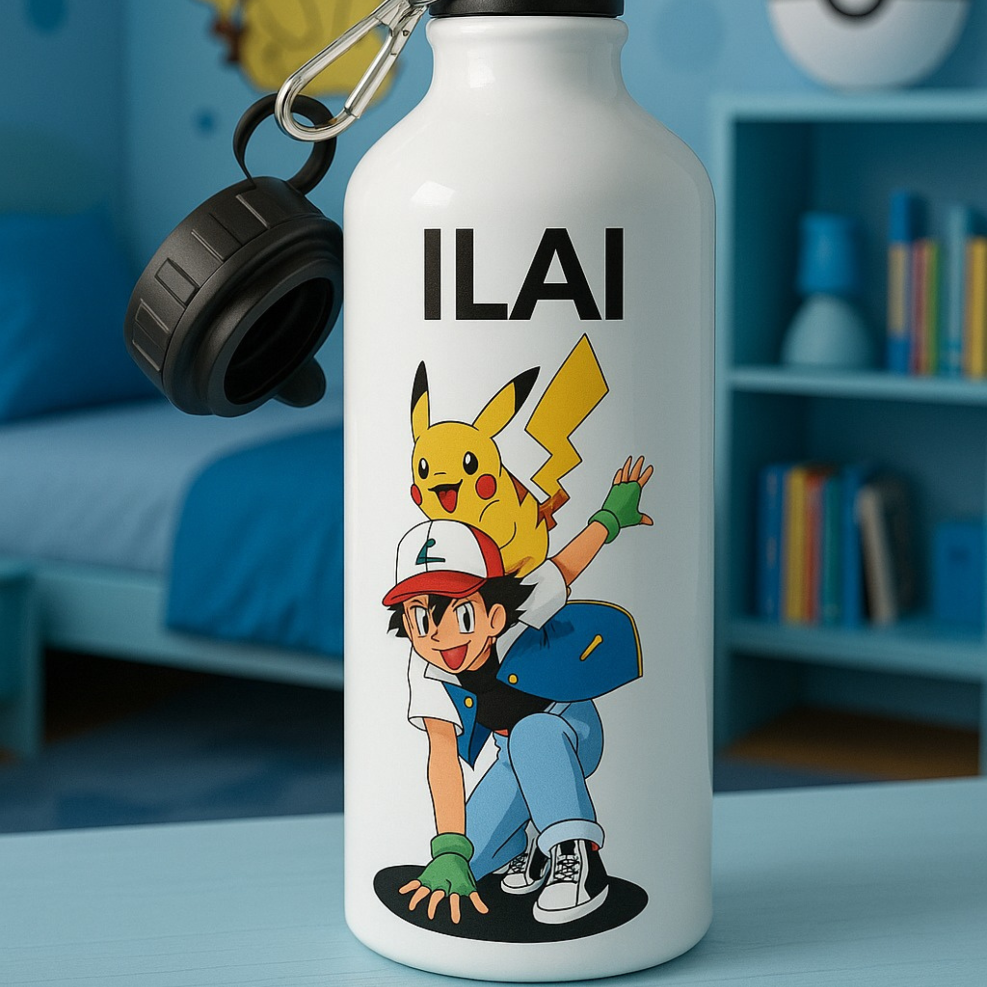 Botella Personalizada con Doble Tapón 600 ml – Hidratación con Estilo Único